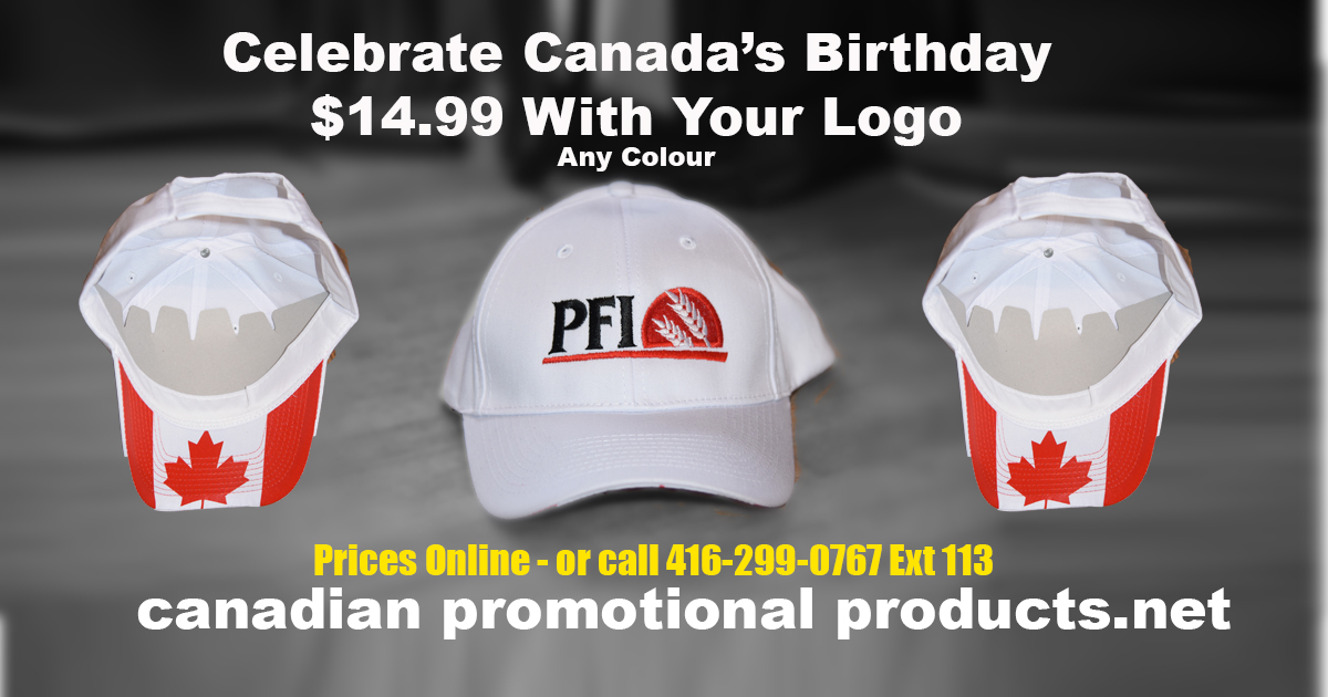 Canada Hat With Your Logo $15.00