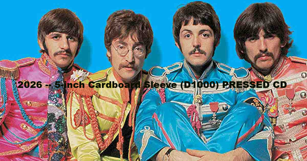 2026 -- 5-inch Cardboard Sleeve (D1000) PRESSED CD