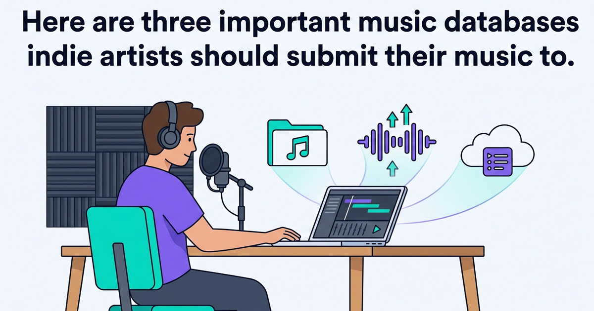 Here are three important music databases indie artists should submit their music to